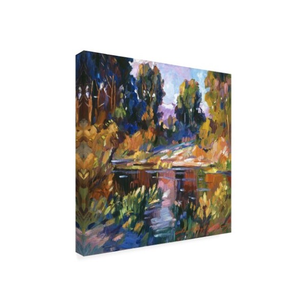 David Lloyd Glover 'California Eucalyptus At The River' Canvas Art,18x18